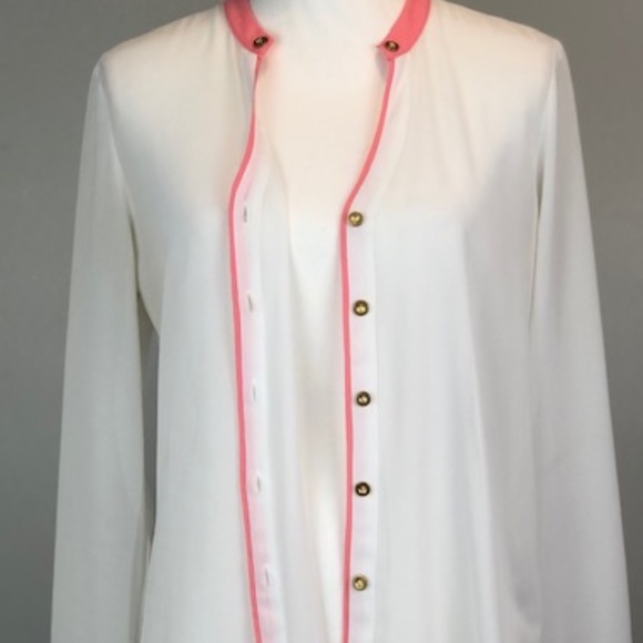 Olive & Oak Long Sleeve Button Down Sz M - Picture 7 of 13